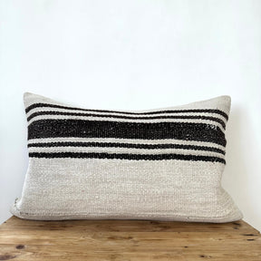 Tatia - White Hemp Pillow Cover