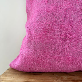 Yashira - Pink Hemp Pillow Cover