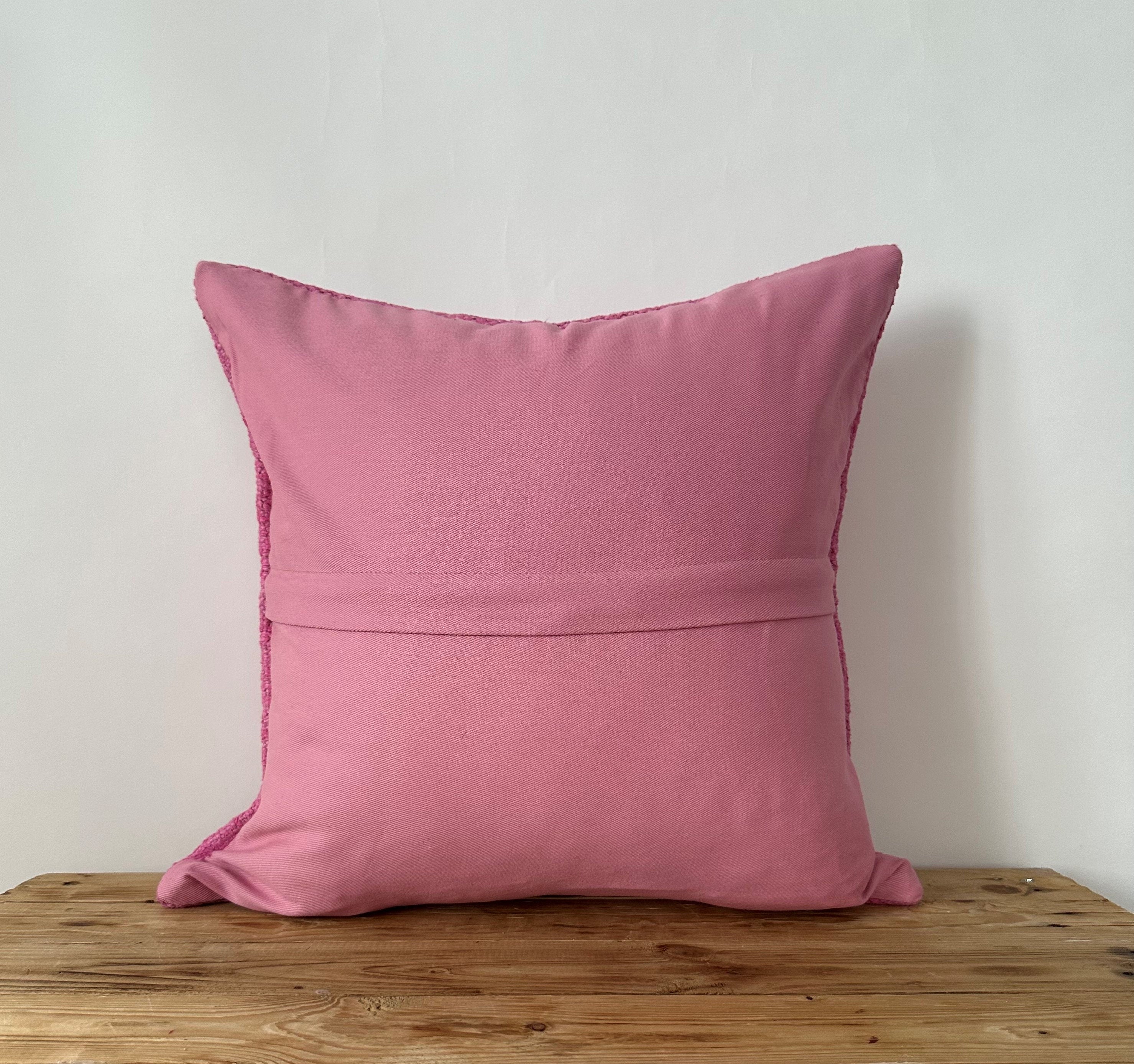 Yvanna - Pink Hemp Pillow Cover