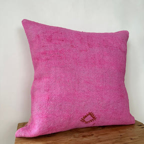 Yesmy - Pink Hemp Pillow Cover