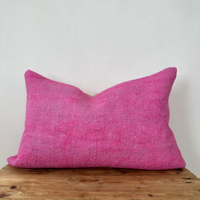 Yaelis - Pink Hemp Pillow Cover