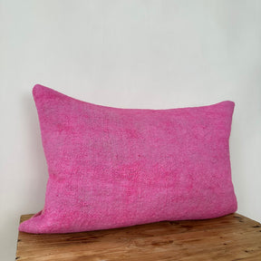 Yaelis - Pink Hemp Pillow Cover