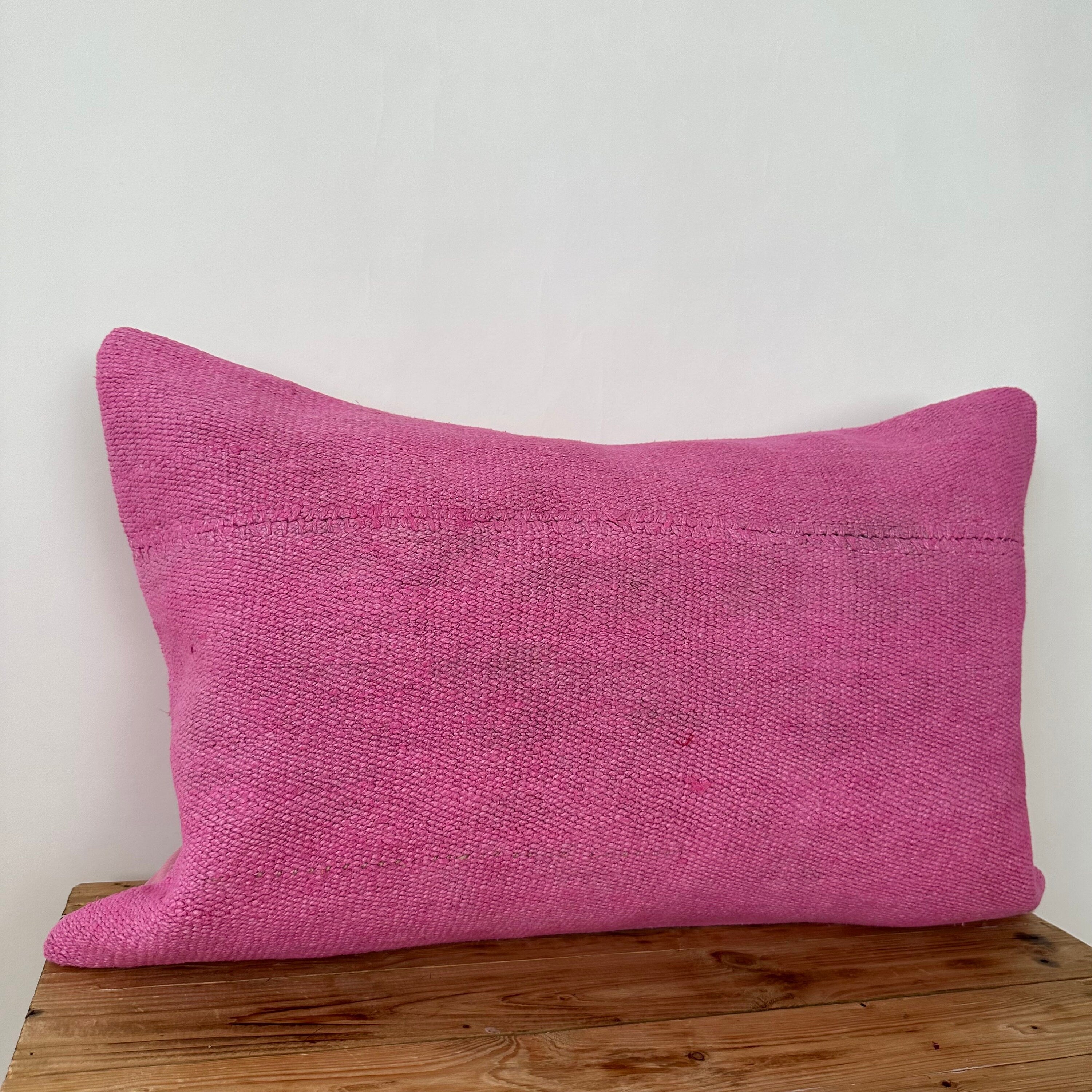 Yemaya - Pink Hemp Pillow Cover