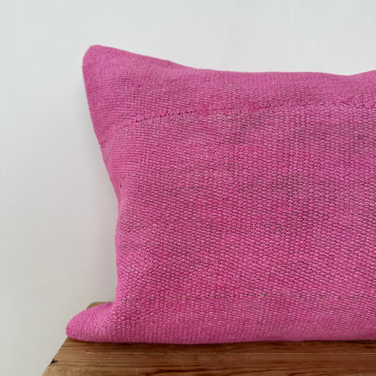 Yemaya - Pink Hemp Pillow Cover