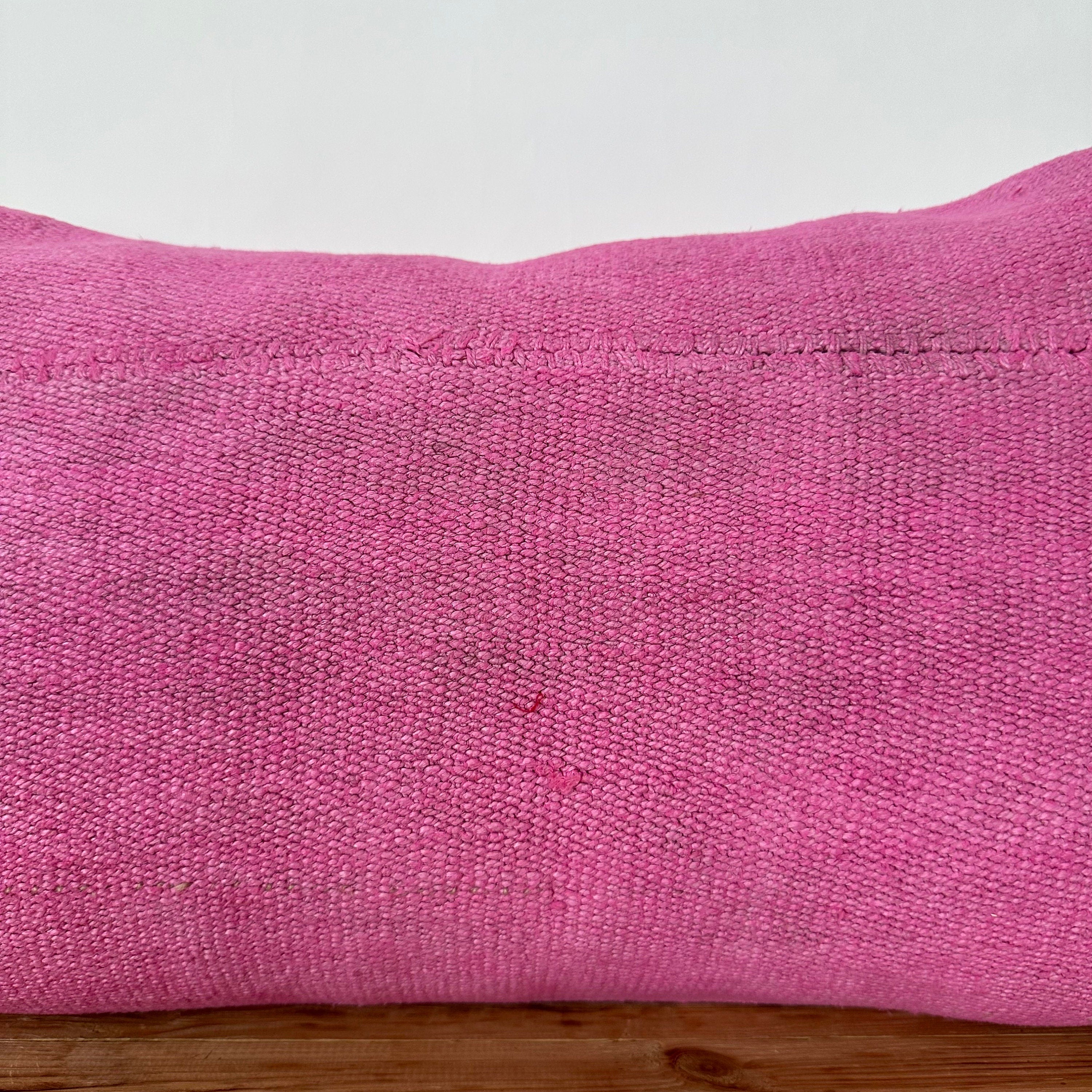 Yemaya - Pink Hemp Pillow Cover