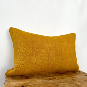 Yasheena - Yellow Hemp Pillow Cover