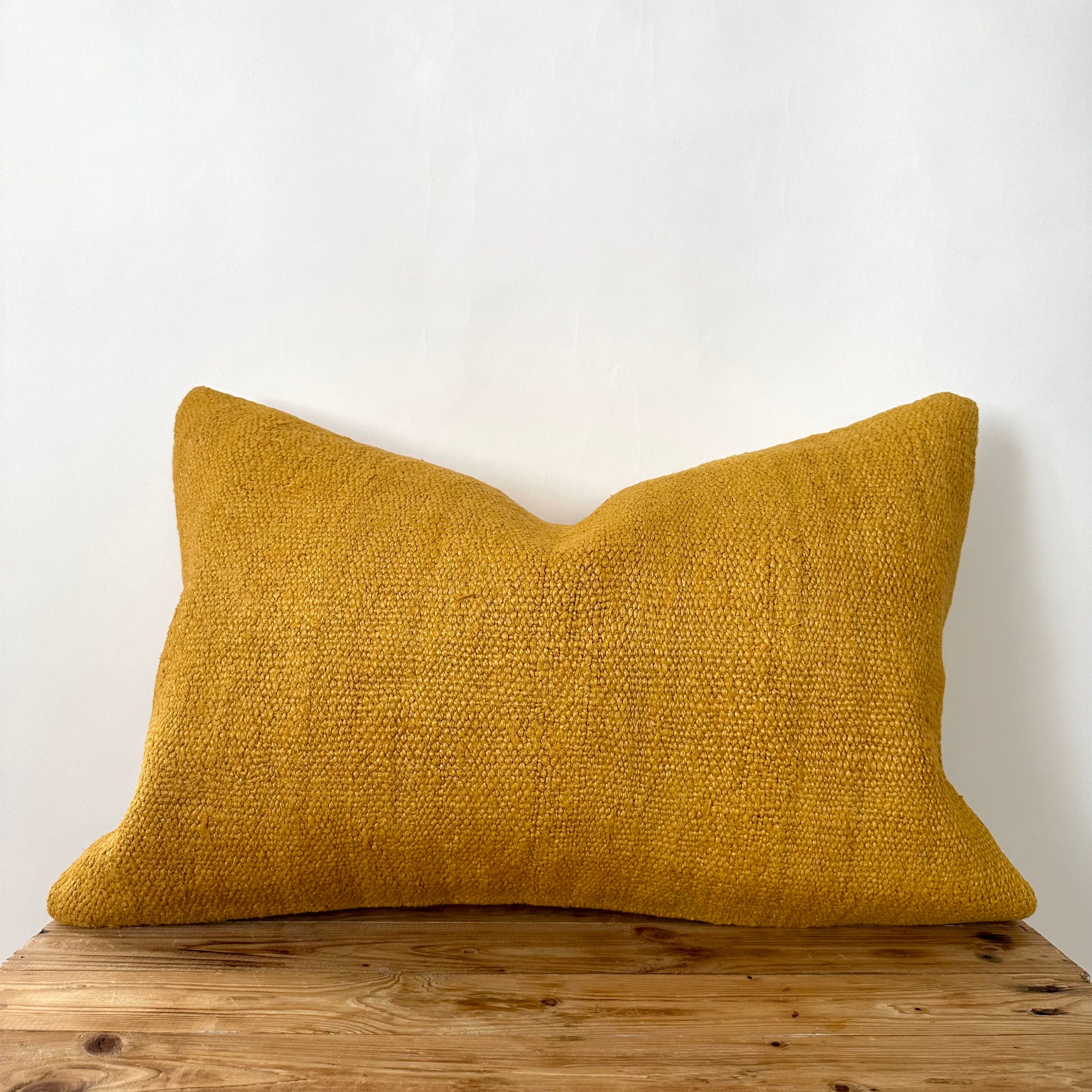 Yolissa - Yellow Hemp Pillow Cover