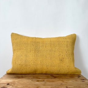 Yohana - Yellow Hemp Pillow Cover