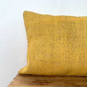 Yohana - Yellow Hemp Pillow Cover