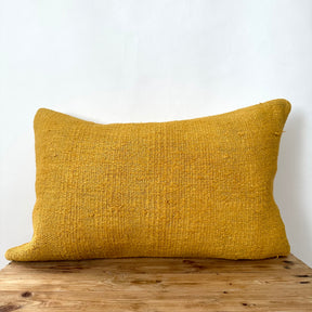 Yeva - Yellow Hemp Pillow Cover