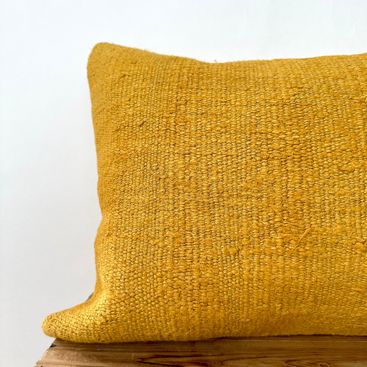 Yeva - Yellow Hemp Pillow Cover