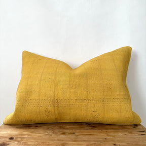 Ynez - Yellow Hemp Pillow Cover