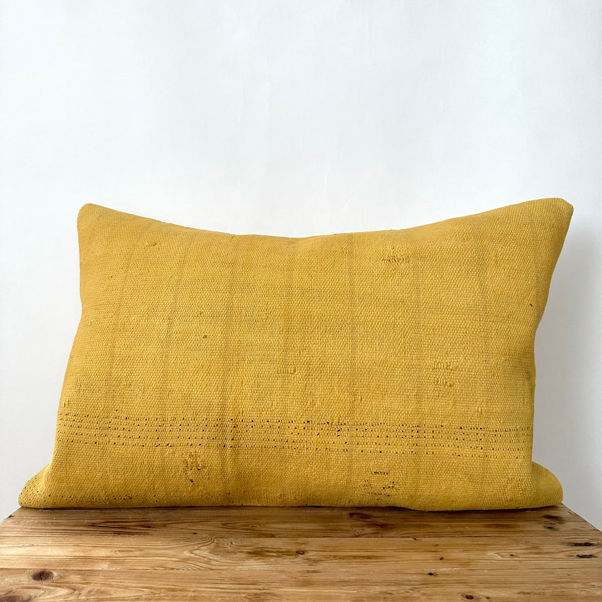 Ynez - Yellow Hemp Pillow Cover