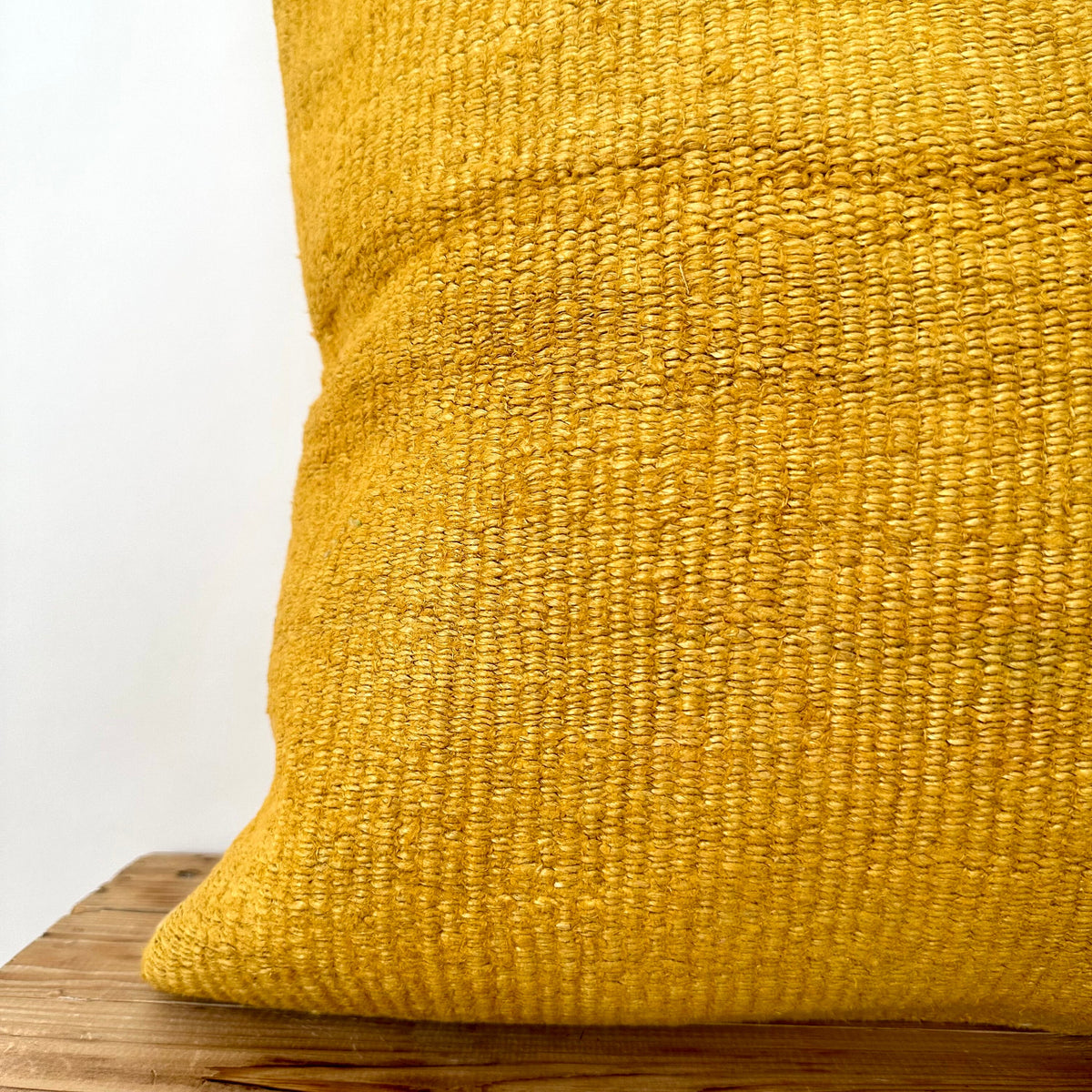 Yanette - Yellow Hemp Pillow Cover