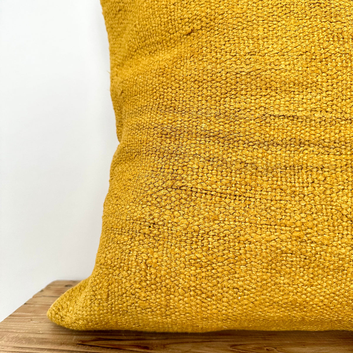 Yasira - Yellow Hemp Pillow Cover