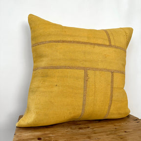 Yiva - Yellow Hemp Pillow Cover