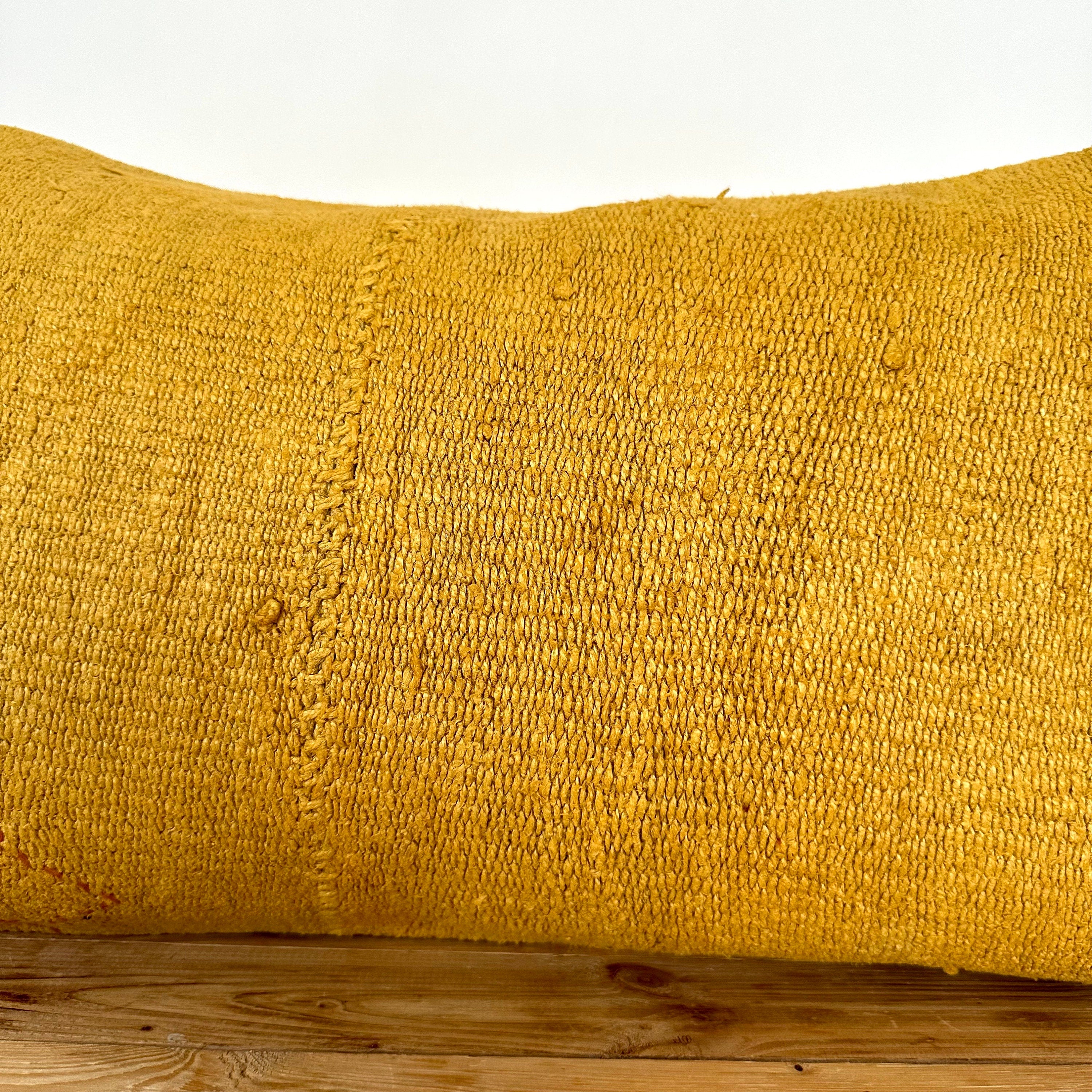 Yarley - Yellow Hemp Pillow Cover