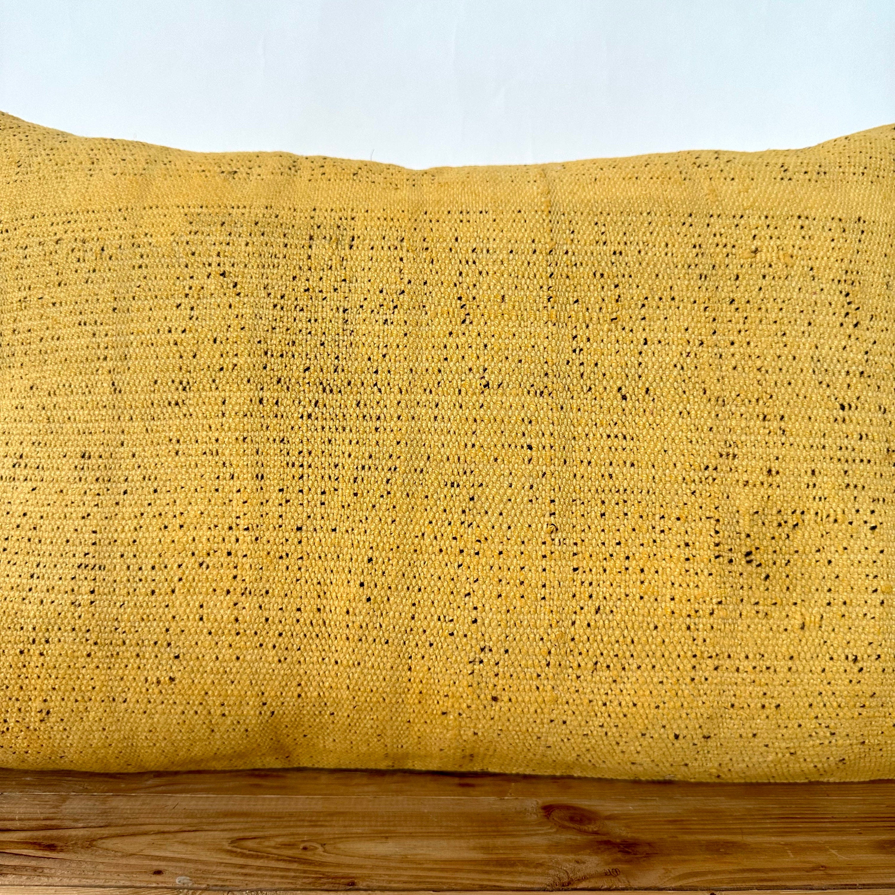 Yohana - Yellow Hemp Pillow Cover