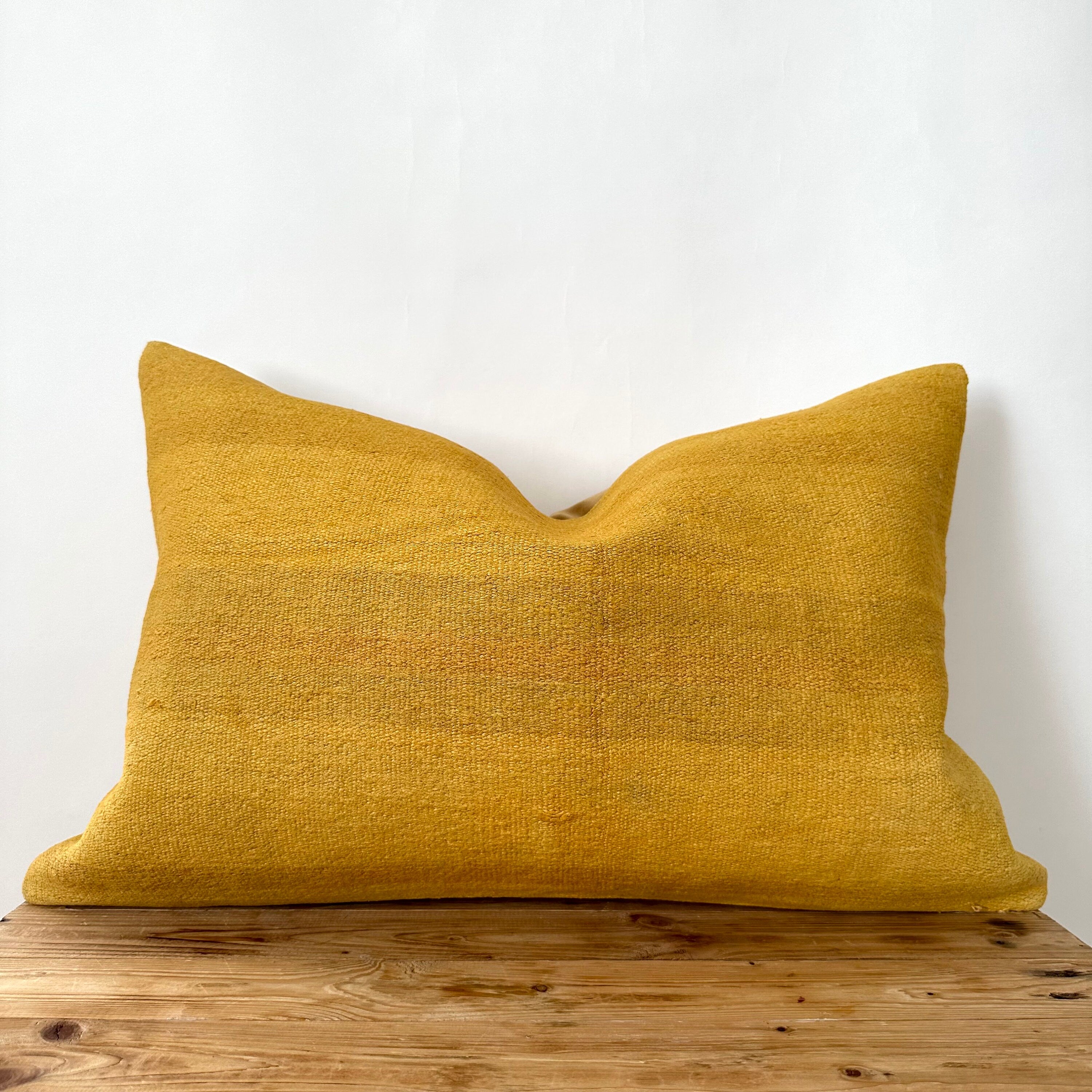 Yeliah - Yellow Hemp Pillow Cover