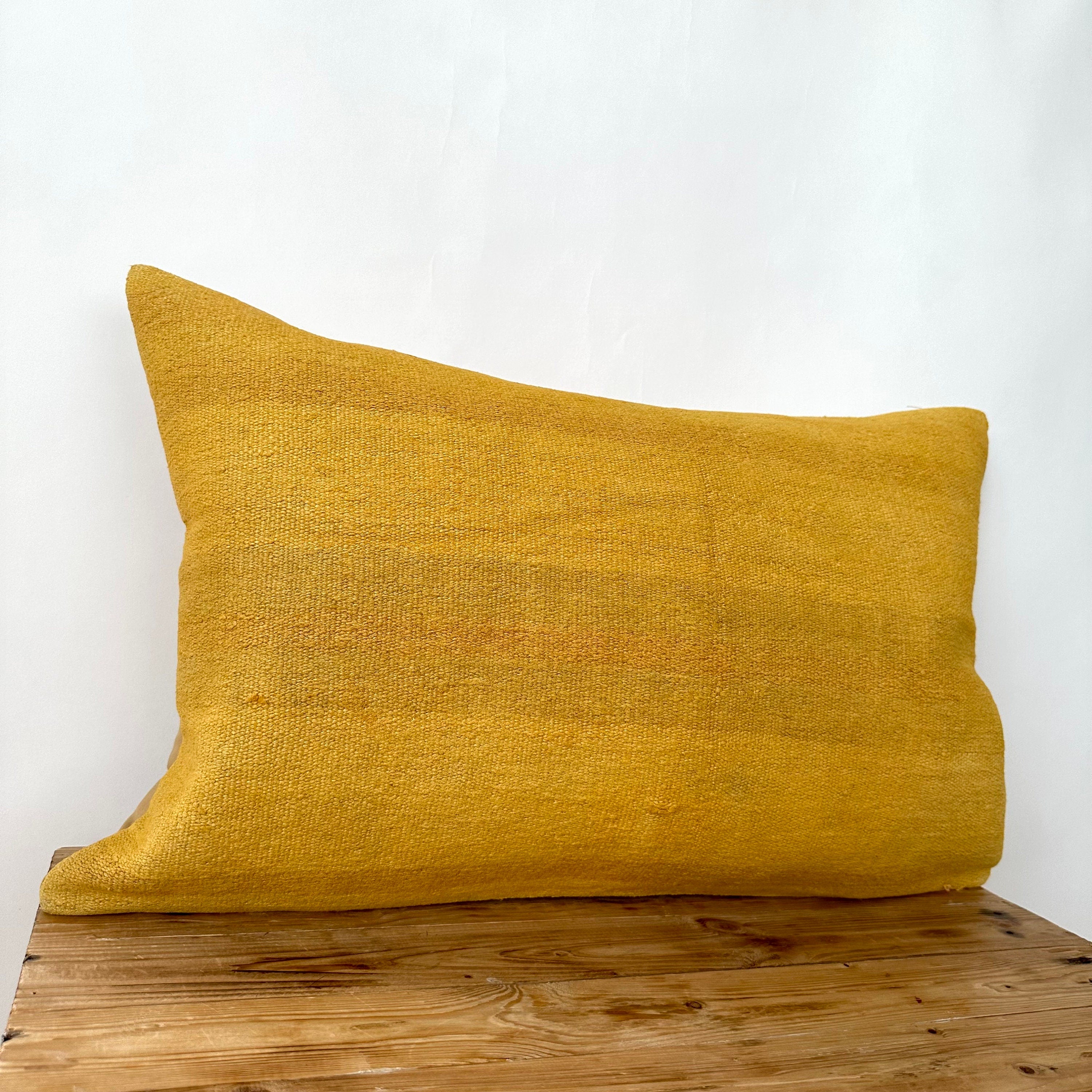 Yeliah - Yellow Hemp Pillow Cover