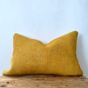 Yeva - Yellow Hemp Pillow Cover