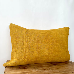 Yeva - Yellow Hemp Pillow Cover