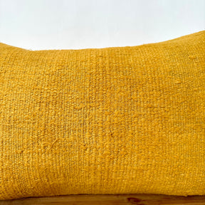 Yeva - Yellow Hemp Pillow Cover