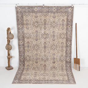 Antique Turkish Rug 6x10, Vintage Wool