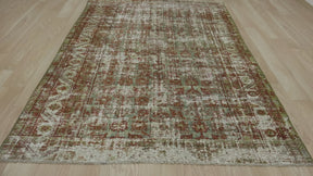 Antique Style Carpet in Soft, Muted Colors - Kuden Rugs