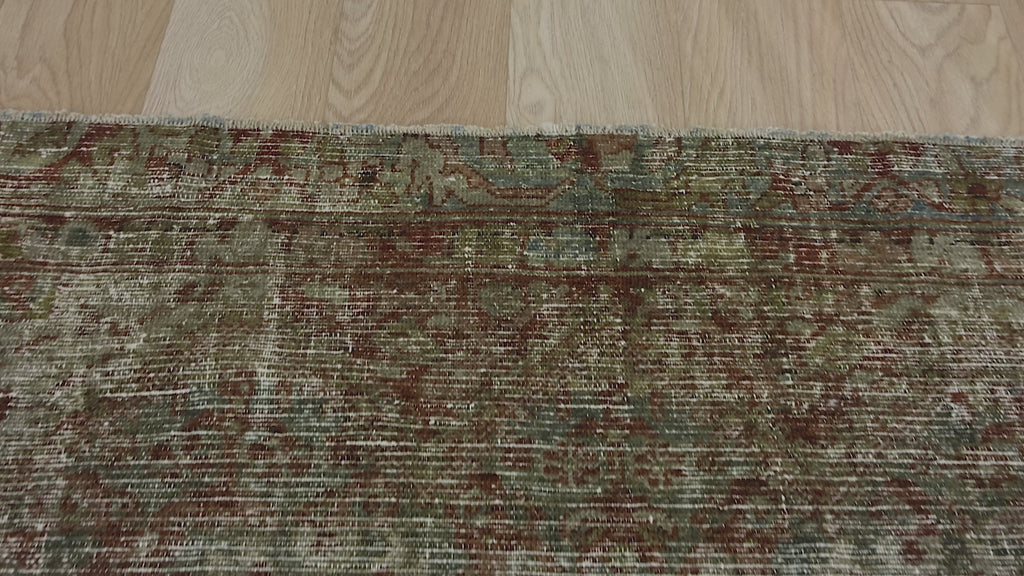 Antique Handwoven Carpet with Rich Textures - Kuden Rugs