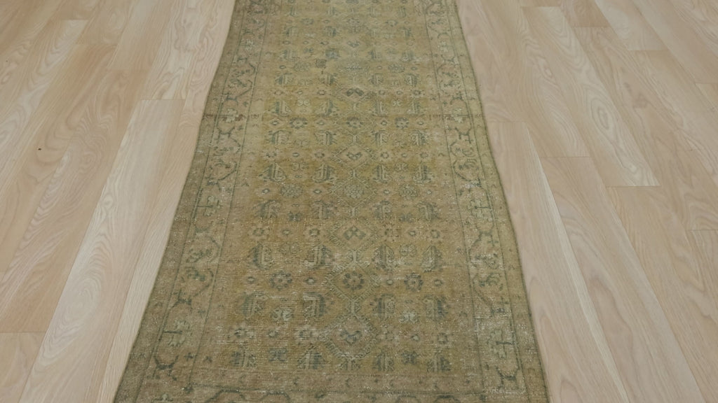 Artistic Vintage Rug with Subtle Patterns - Kuden Rugs