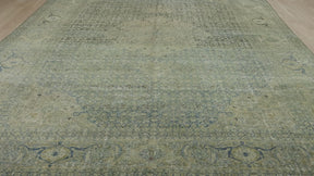 Handwoven Carpet with Intricate Geometric Motifs - Kuden Rugs