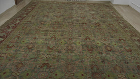 Artistic Vintage Rug with Unique, Abstract Motifs - Kuden Rugs