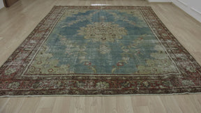 Colorful Vintage Rug with Intricate Details - Kuden Rugs