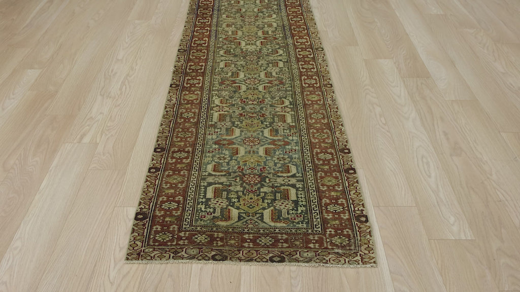 Sophisticated Vintage Rug in Warm Earth Tones - Kuden Rugs