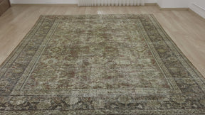 Rustic Vintage Carpet with Warm, Cozy Tones - Kuden Rugs