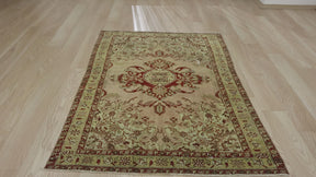 Artistic Vintage Carpet with Unique Motifs - Kuden Rugs