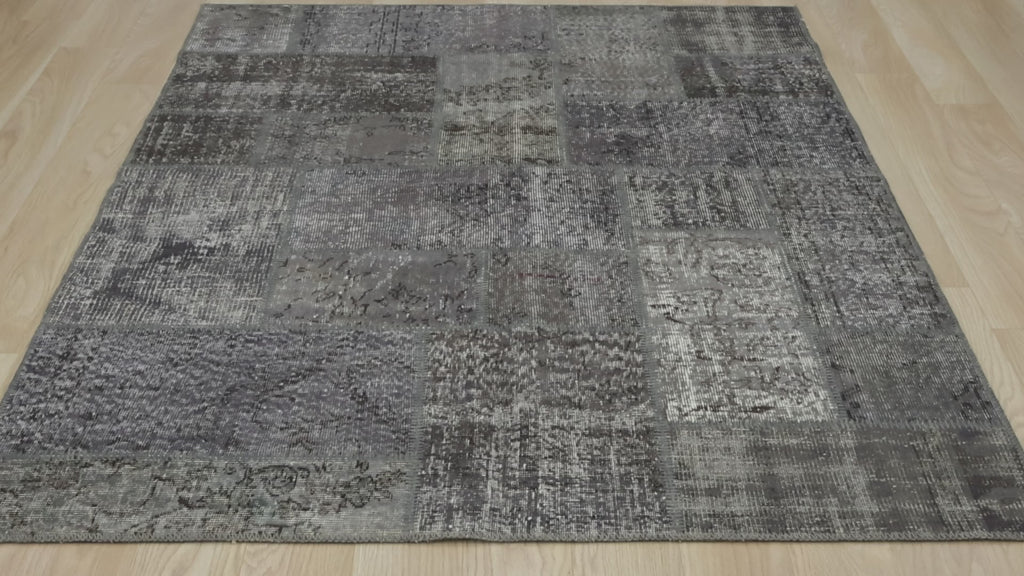 Artistic Vintage Rug with Elegant, Faded Designs - Kuden Rugs