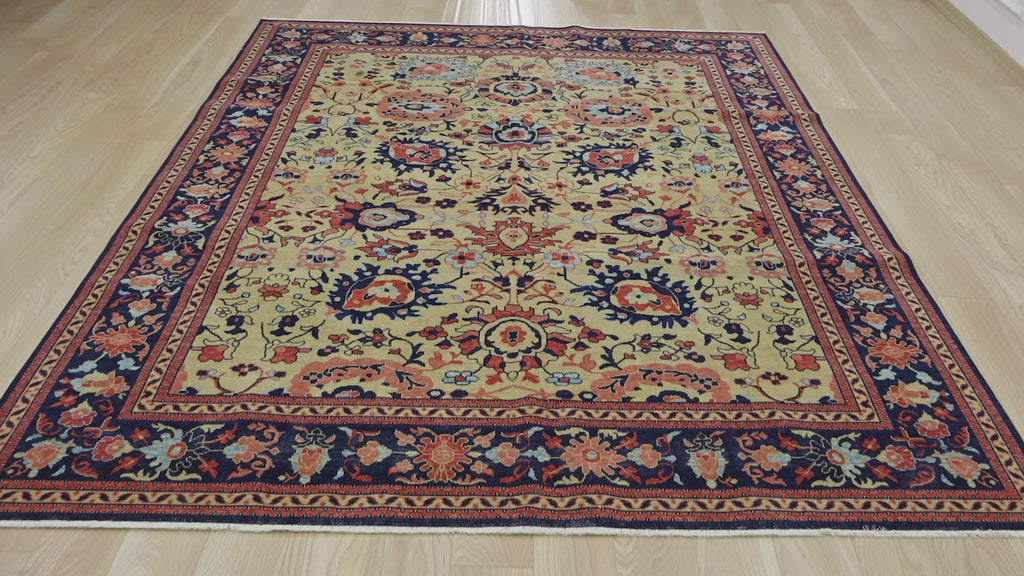 Sophisticated Vintage Rug with Deep, Rich Tones - Kuden Rugs