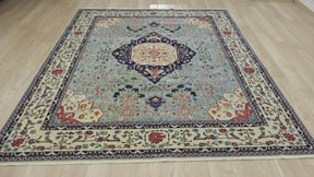 Traditional Handmade Rug with Artistic Motifs - Kuden Rugs