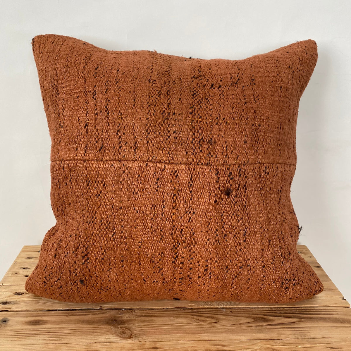 Olivia - Brick Hemp Pillow Cover - kudenrugs