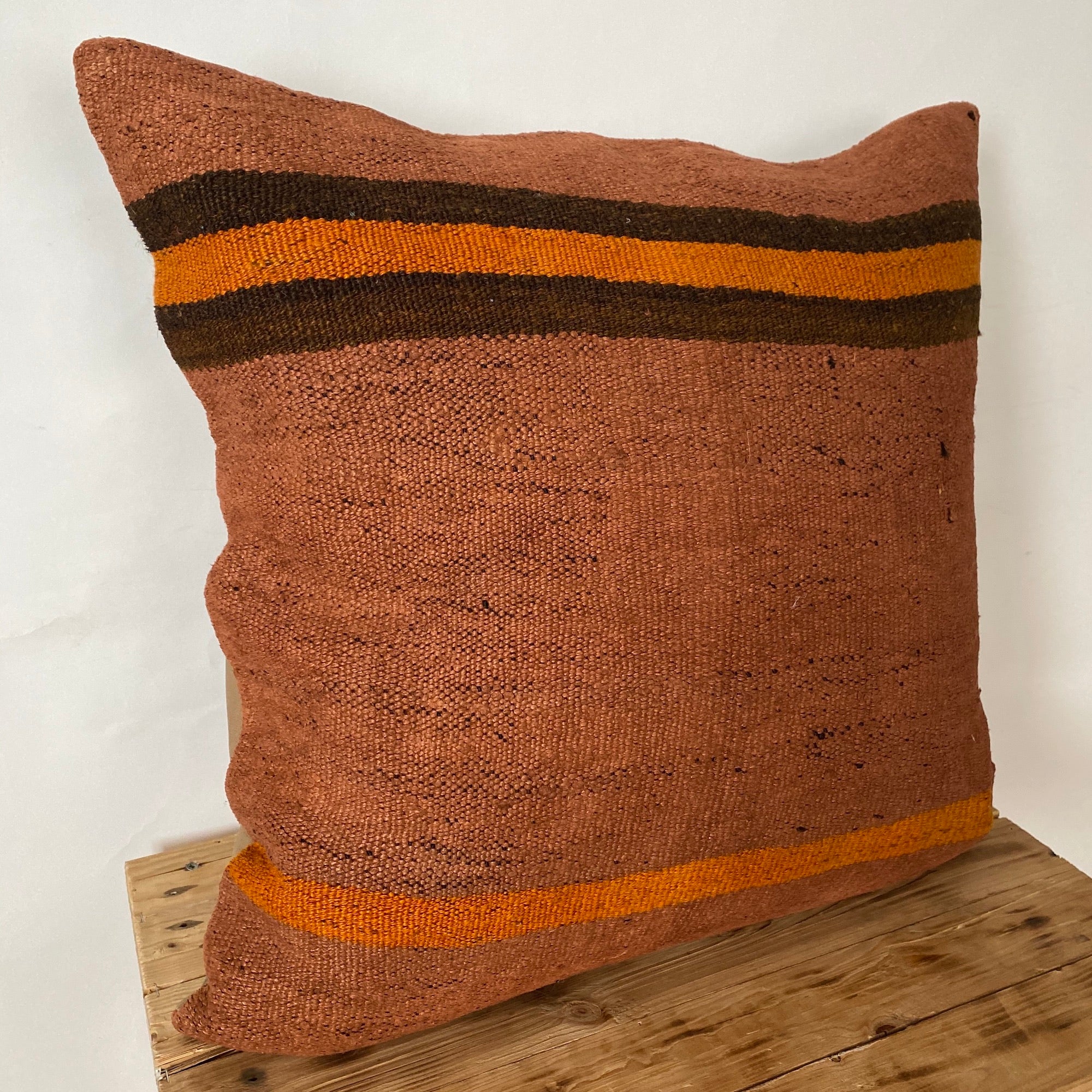 Alettah - Brick Hemp Pillow Cover - kudenrugs