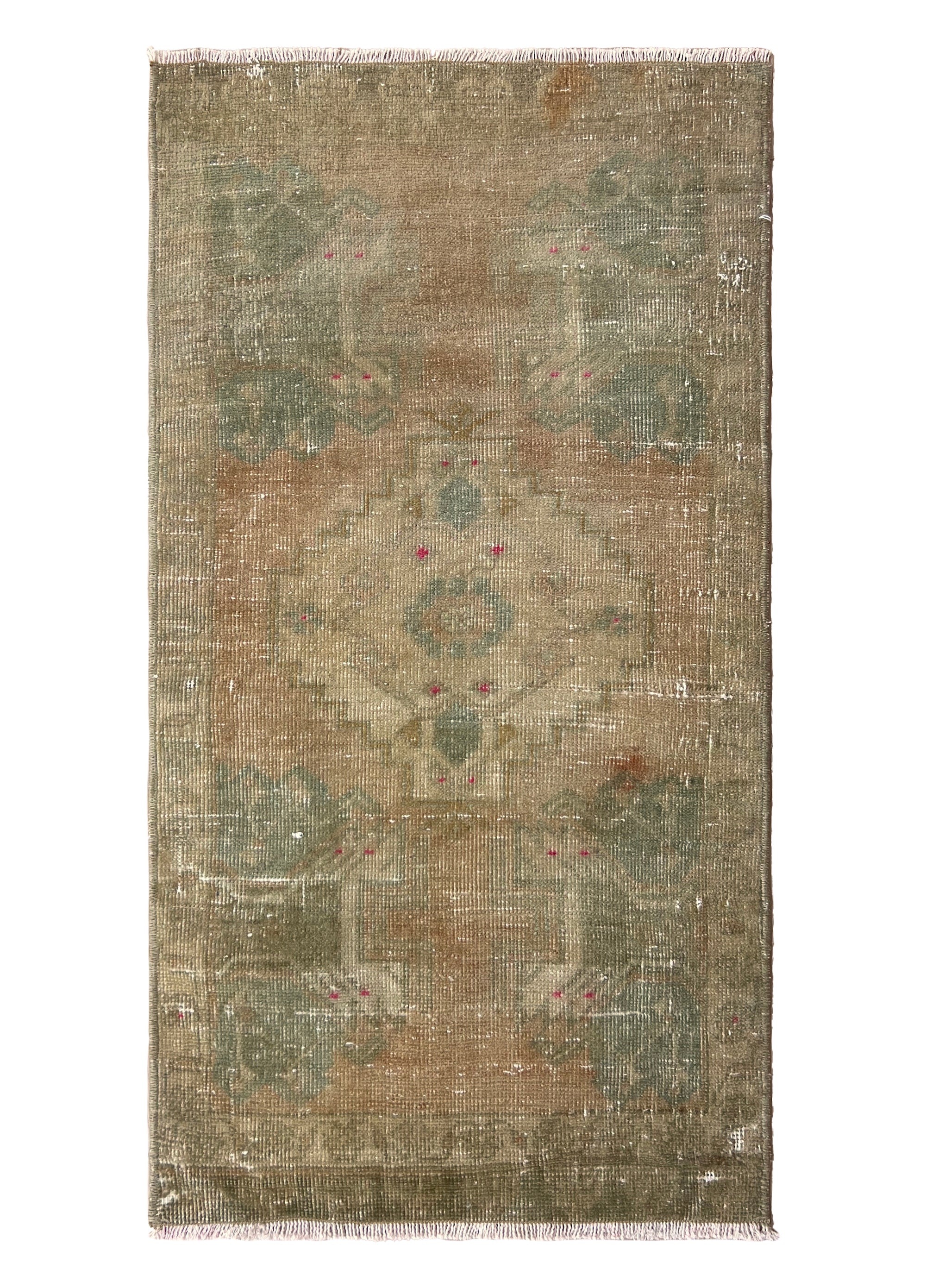 Kielea - Vintage Mini Beige Area Rug - kudenrugs