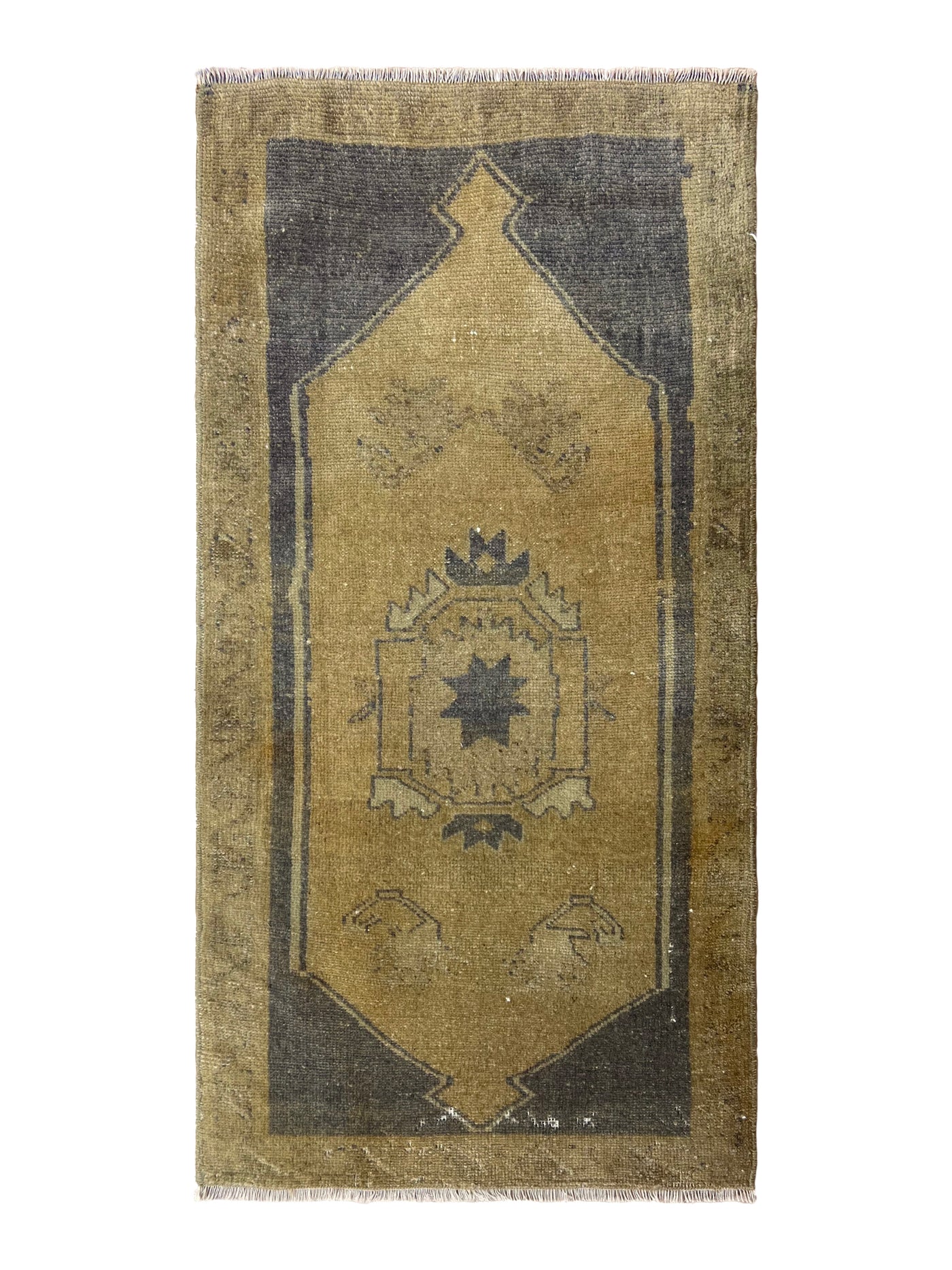 Pavlina - Vintage Mini Beige Area Rug - kudenrugs