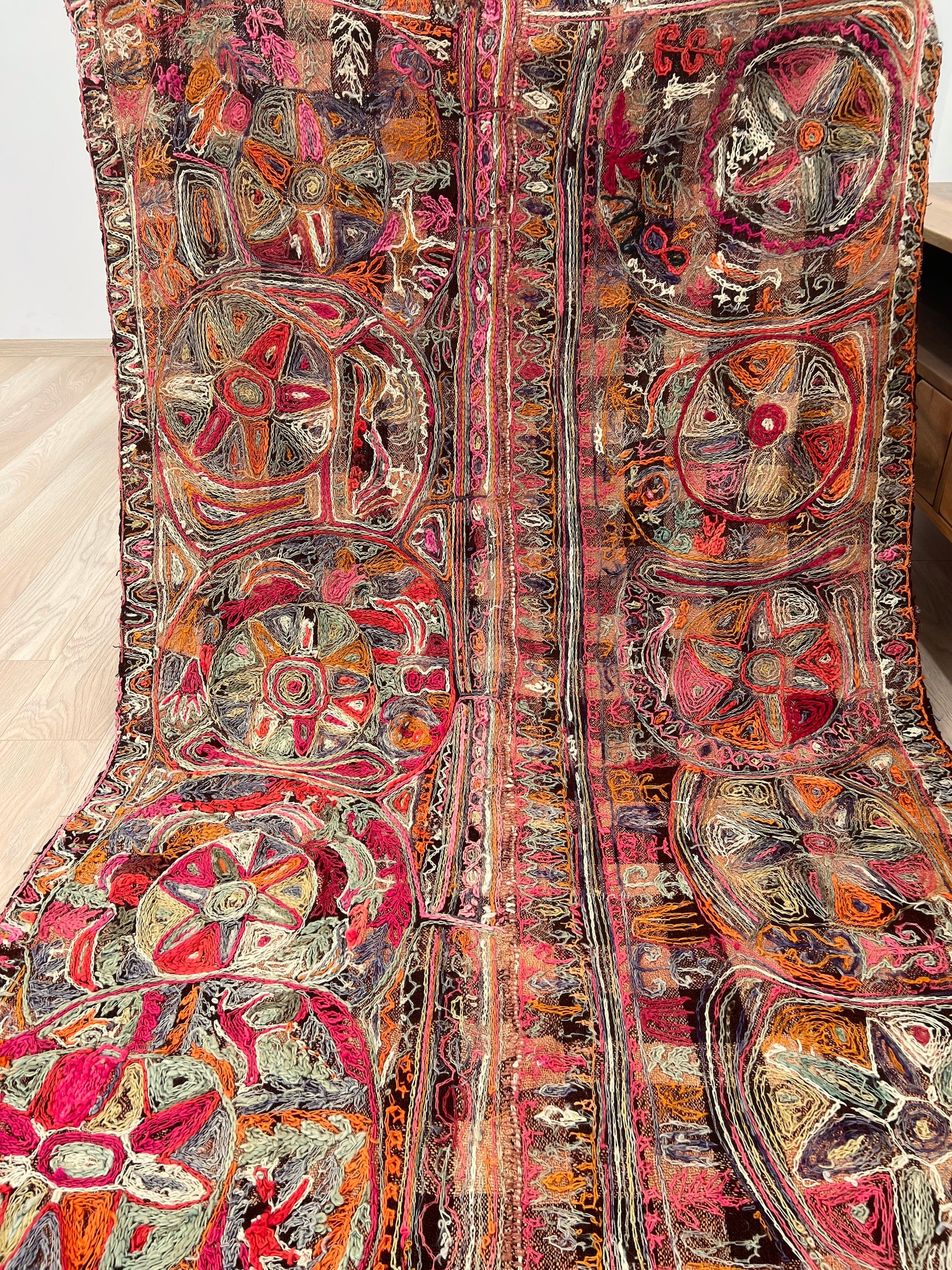 Treva - Multi Color Turkish Kilim Rug - kudenrugs