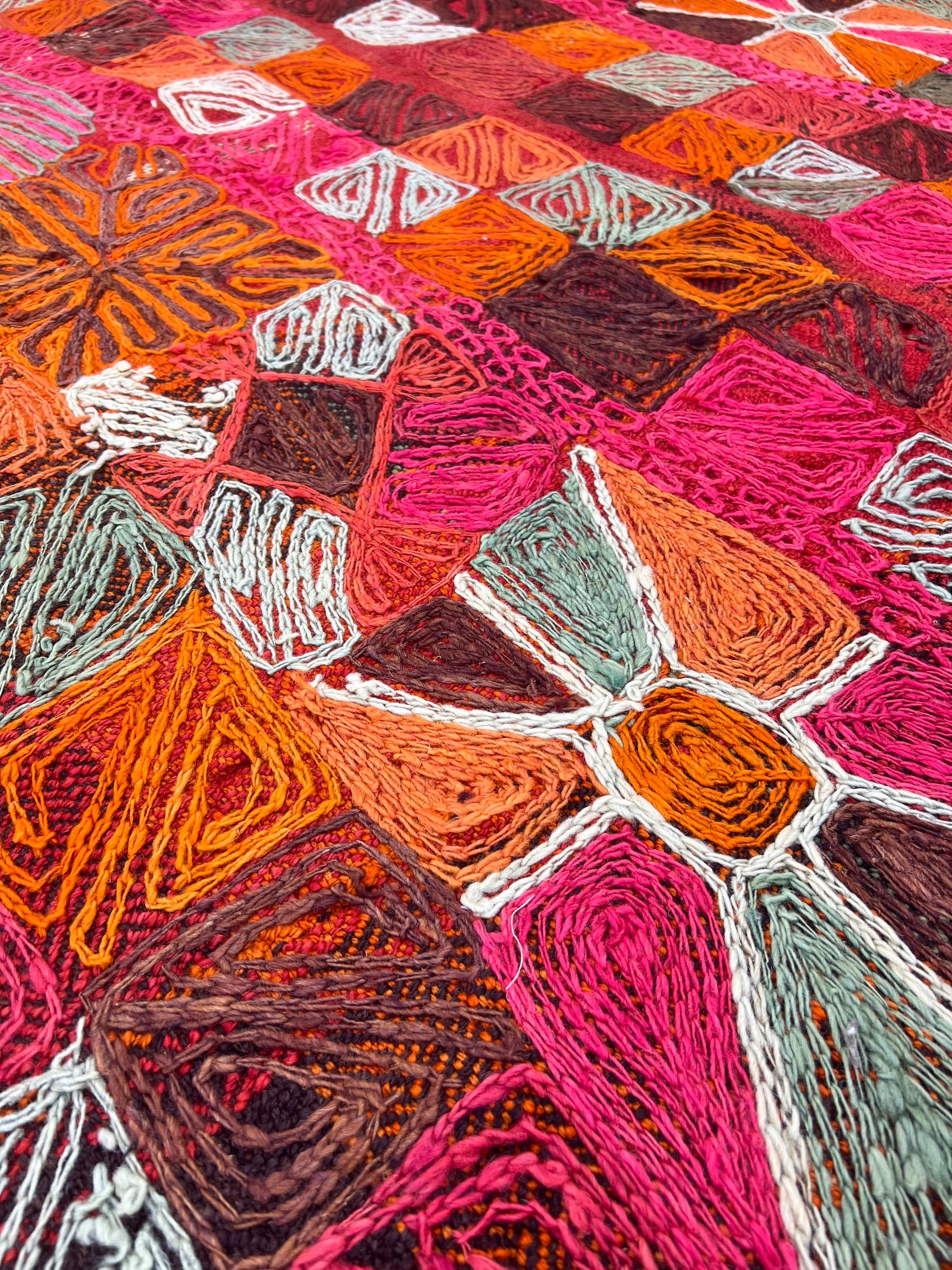 Ulrike - Multi Color Turkish Kilim Rug - kudenrugs