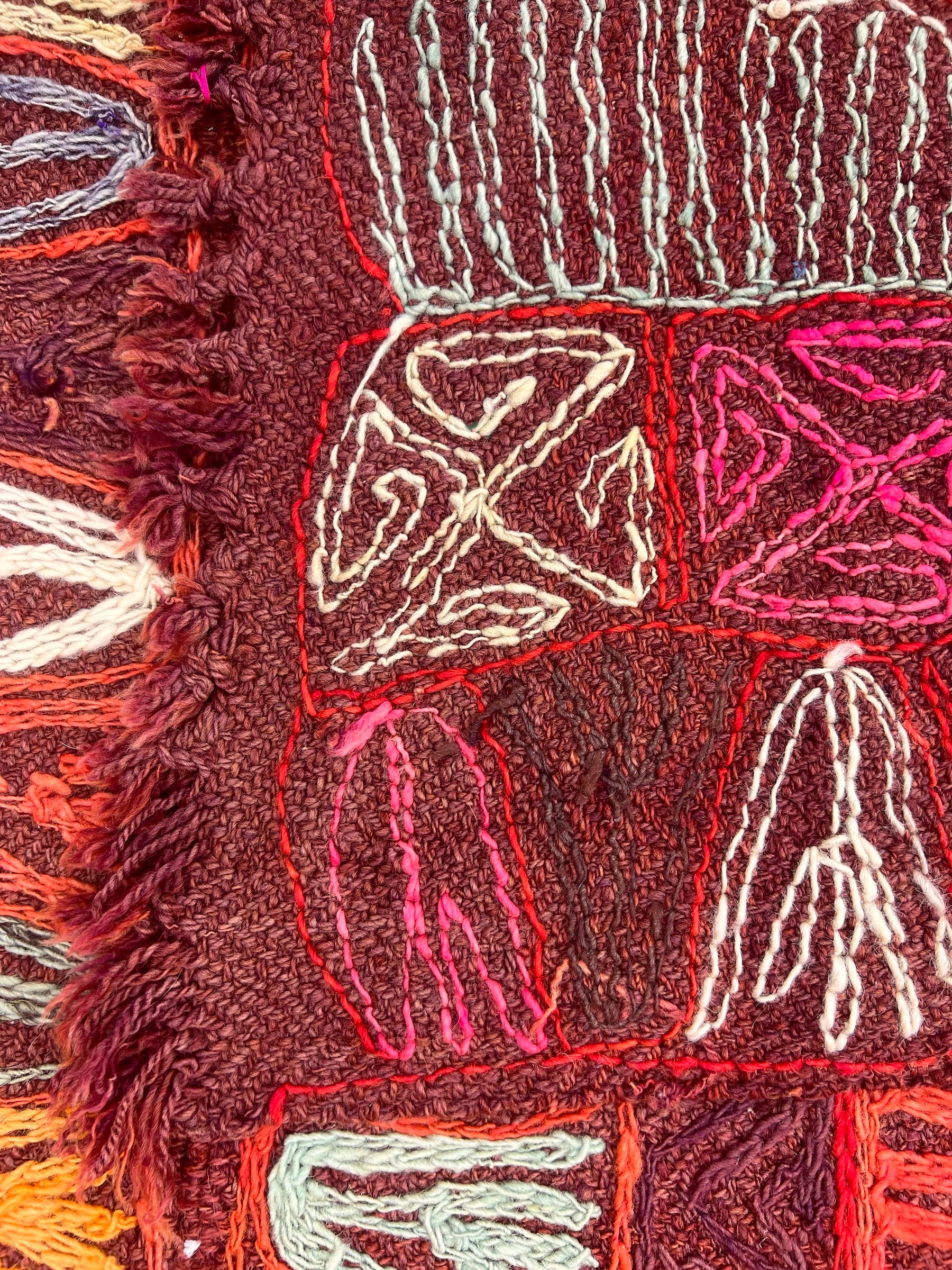 Ainsly - Multi Color Turkish Kilim Rug - kudenrugs
