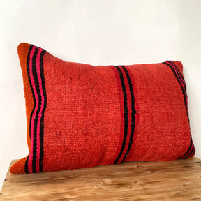 Cindeigh - Red Hemp Pillow Cover - kudenrugs