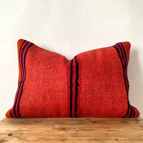 Cindeigh - Red Hemp Pillow Cover - kudenrugs