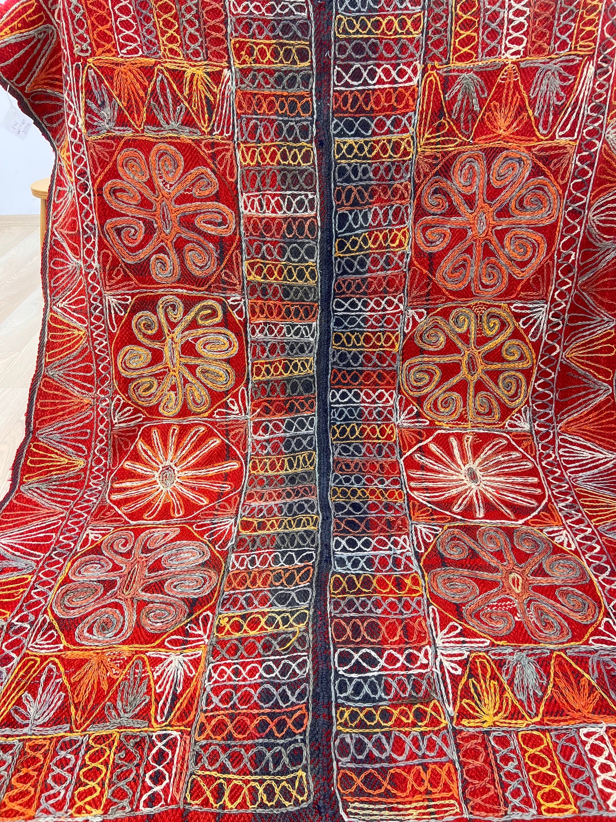 Allix - Multi Color Turkish Kilim Rug - kudenrugs
